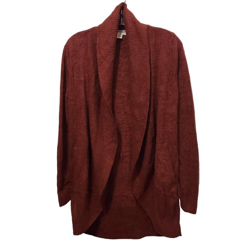 BAREFOOT DREAMS nwot CozyChic Lite Circle Lounge Cardigan Rosewood - Picture 3 of 9